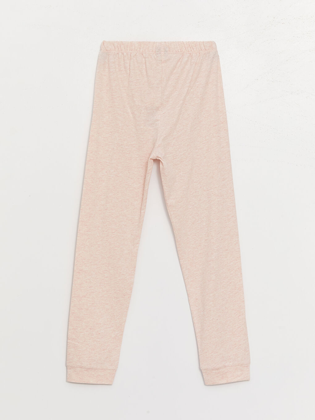 طقم بيجامة للبنات ياقة دائرية كم طويل مطبوع-4