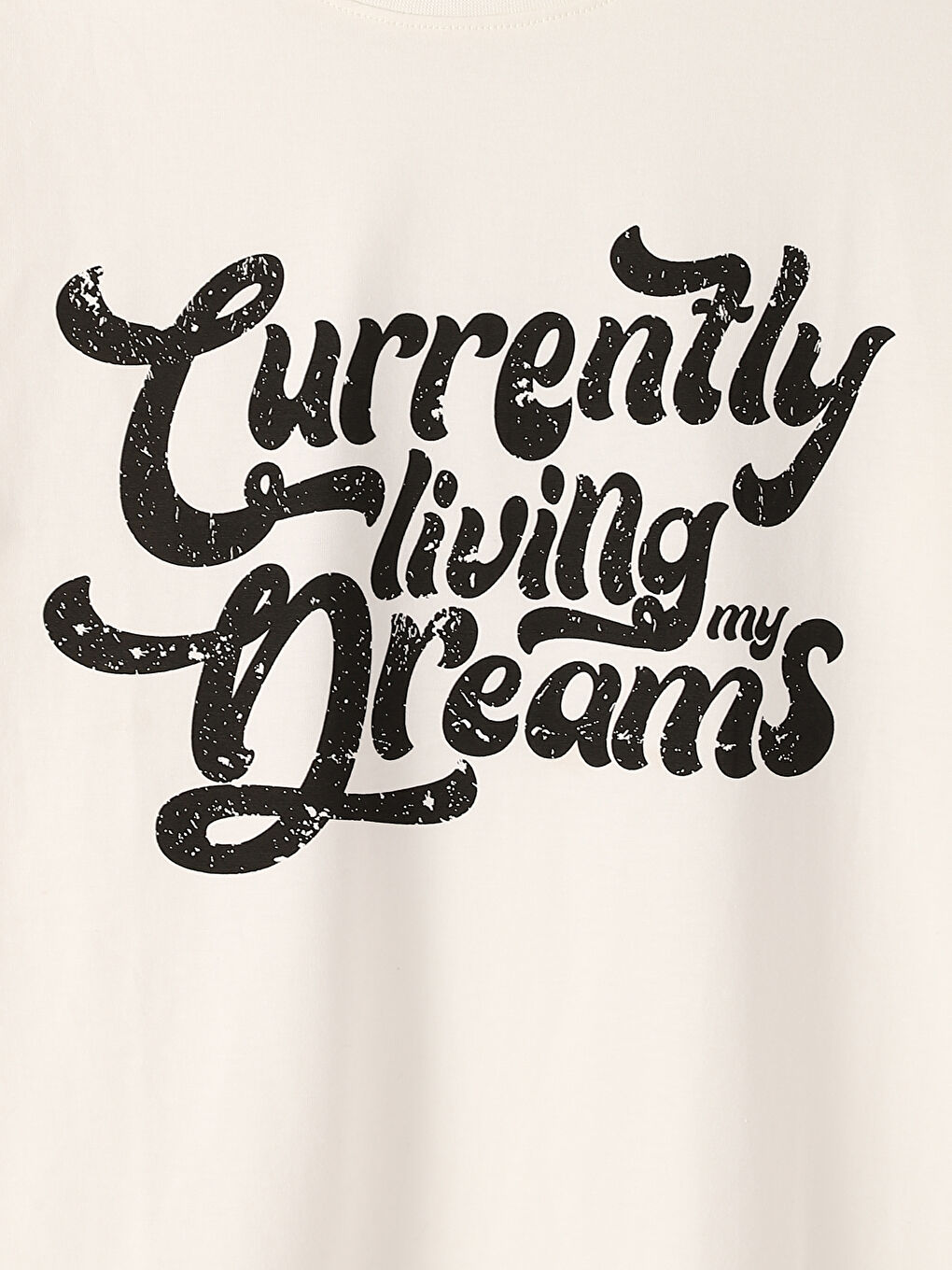 Crew Neck Printed Long Sleeve Girls' T-Shirt-2