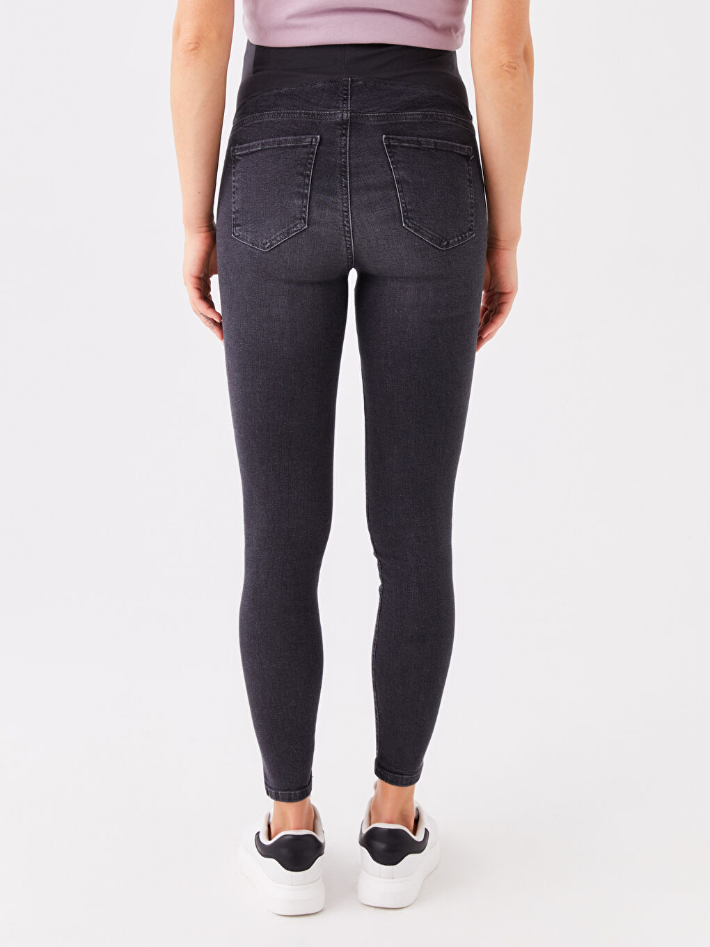 LCWAIKIKI Maternity Antrasit Yıkamalı Karın Panelli Mercury Skinny Fit Hamile Jean Pantolon - 3