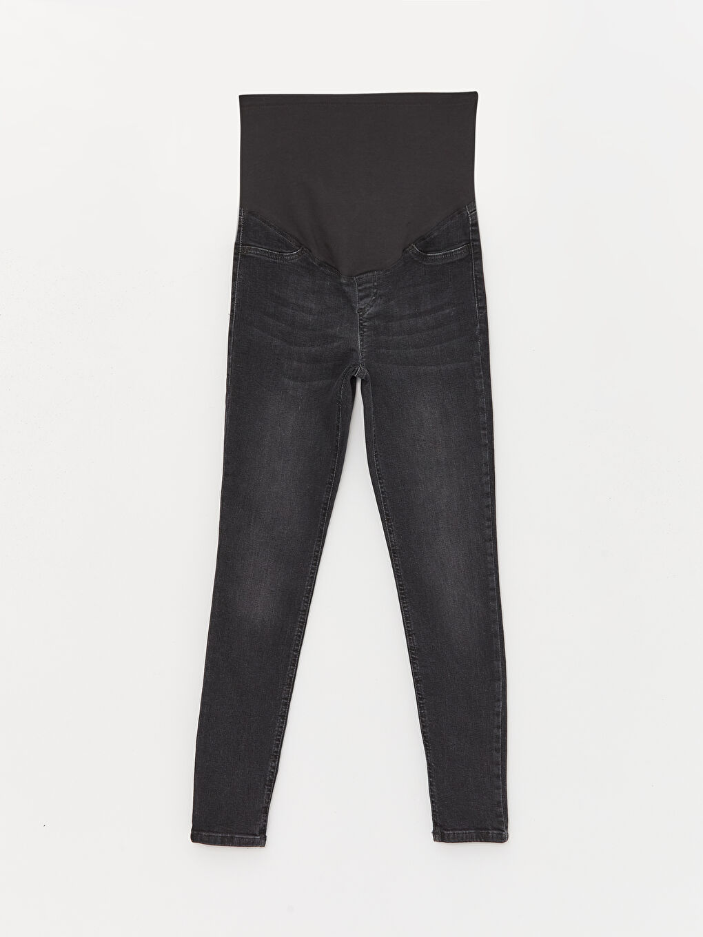 LCWAIKIKI Maternity Antrasit Yıkamalı Karın Panelli Mercury Skinny Fit Hamile Jean Pantolon - 4