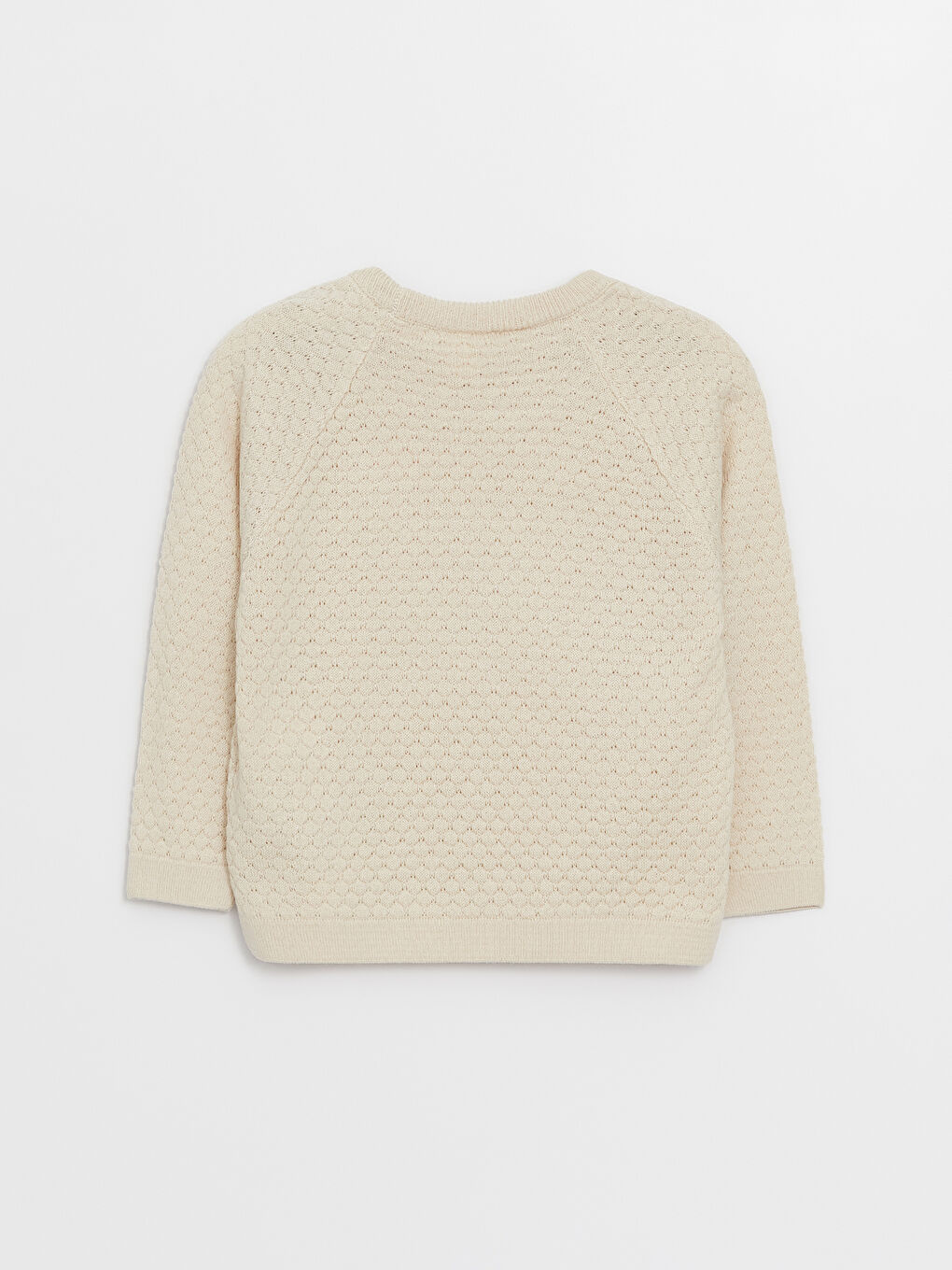 Kahverengi Bisiklet Yaka Uzun Kollu Kız Bebek Triko Kazak-1