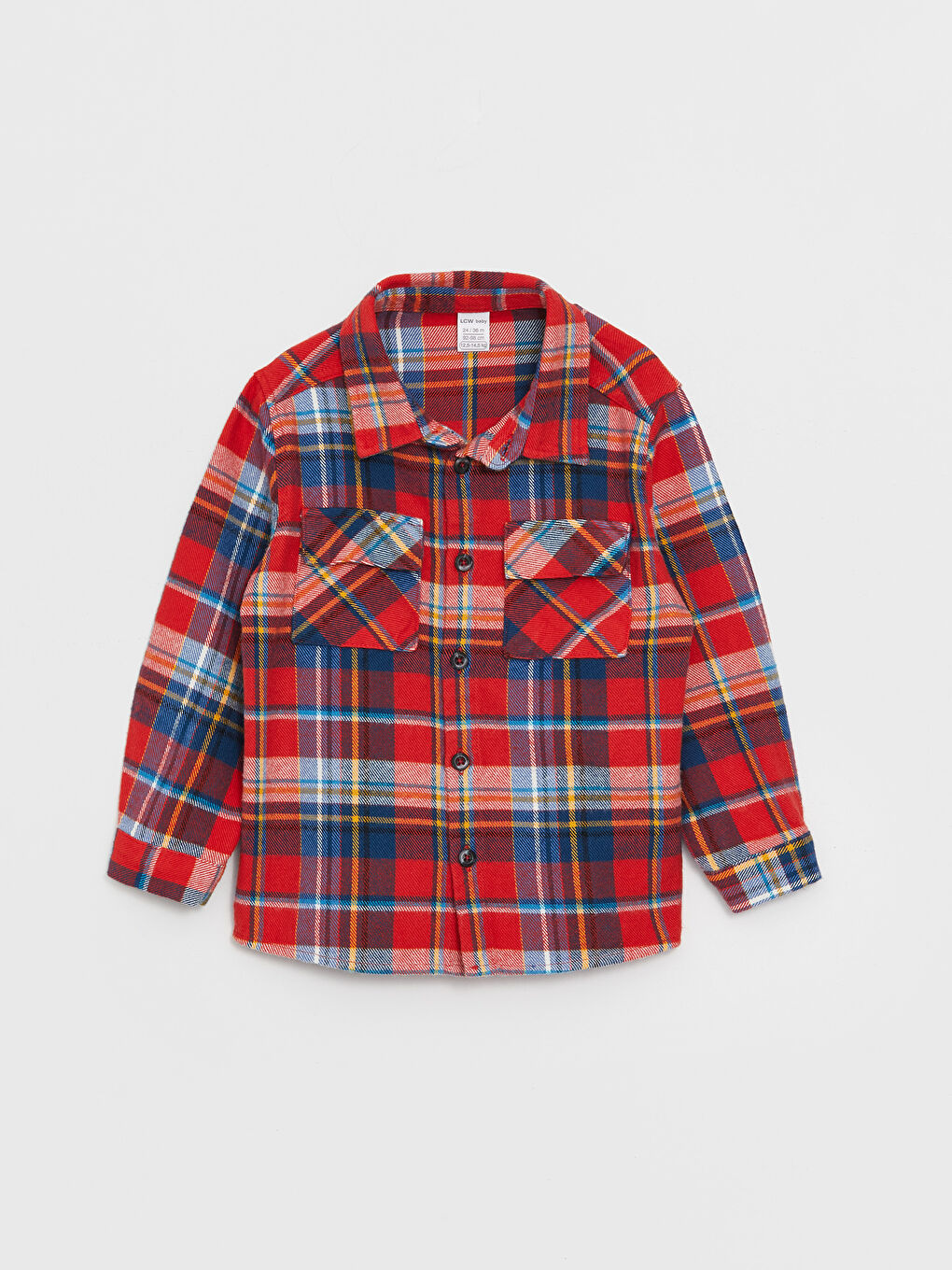 Long Sleeve Plaid Baby Boys' Shirt-2
