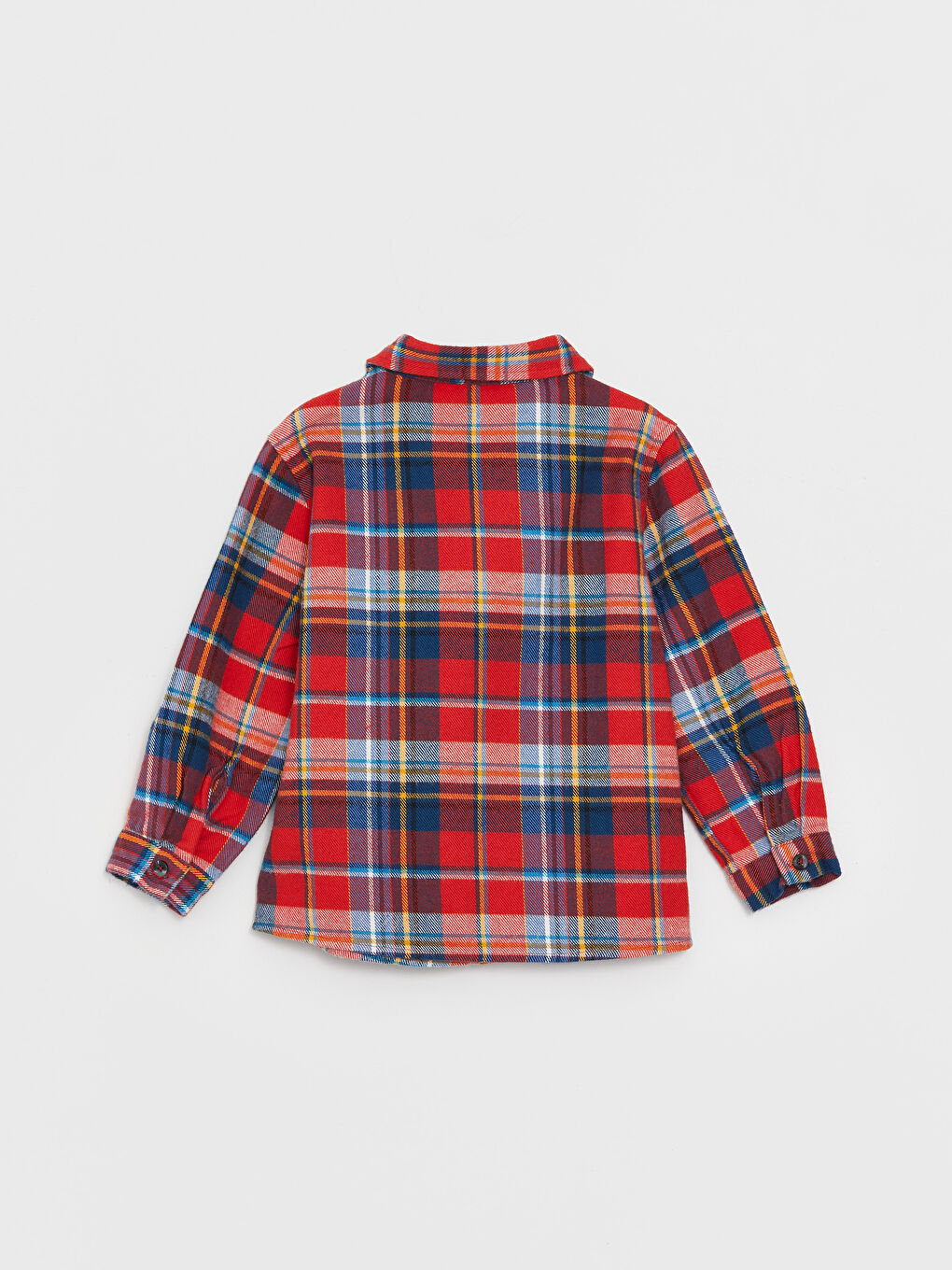 Long Sleeve Plaid Baby Boys' Shirt-3