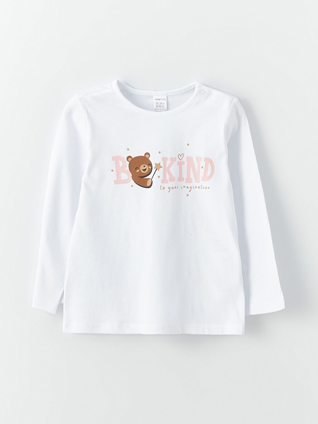 LCW baby Crew Neck Printed Baby Girls' Pyjama Set -W3CV55Z1-CUE