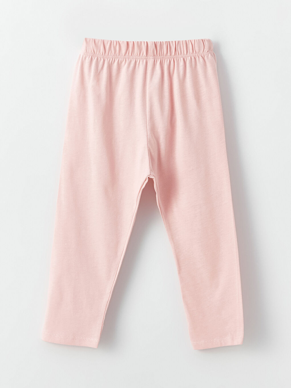 LCW baby Crew Neck Printed Baby Girls' Pyjama Set -W3CV55Z1-CUE