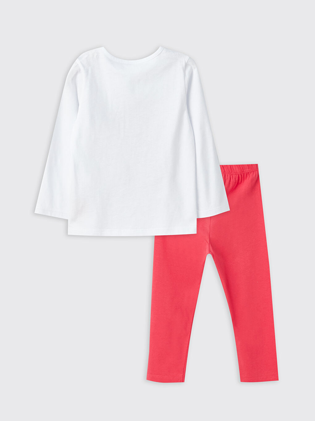 Crew Neck Printed Baby Girls' Pyjama Set-1