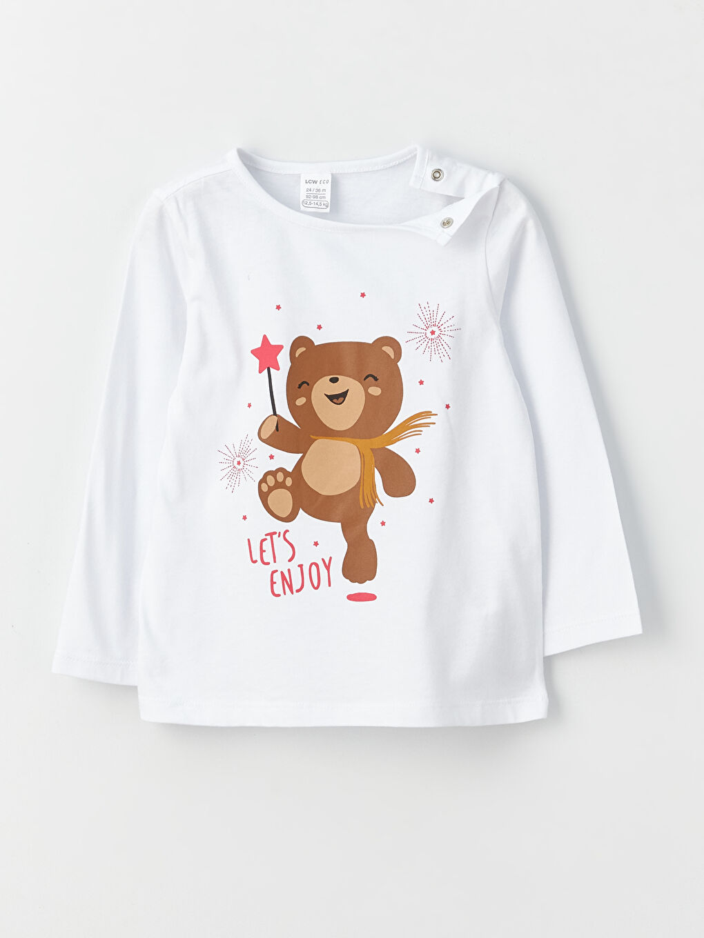 Crew Neck Printed Baby Girls' Pyjama Set-2