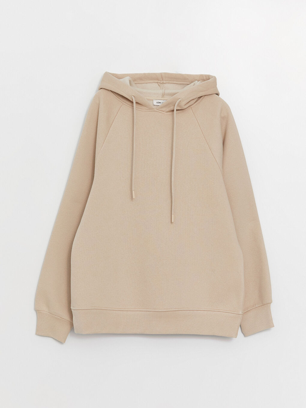 LCW Vision Gri Düz Oversize Kadın Kalın Hoodie - 7