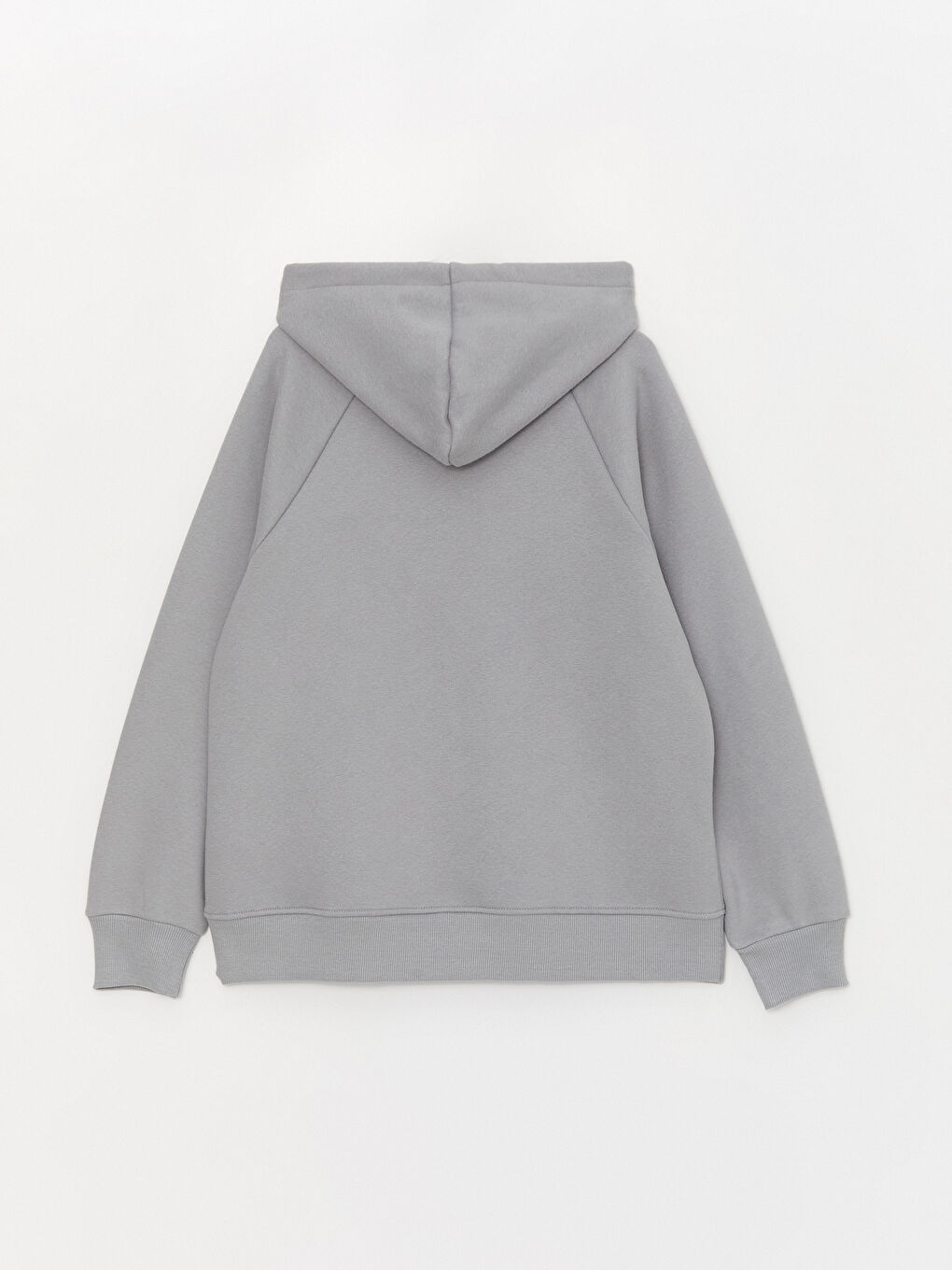 LCW Vision Gri Düz Oversize Kadın Hoodie - 7