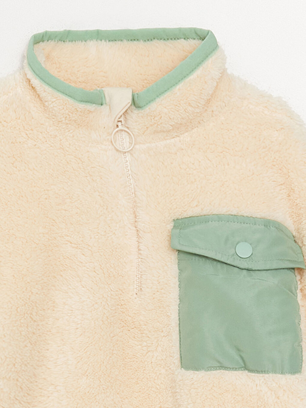 High Collar Long Sleeve Girl's Sweatshirt and Tracksuit Bottoms-6