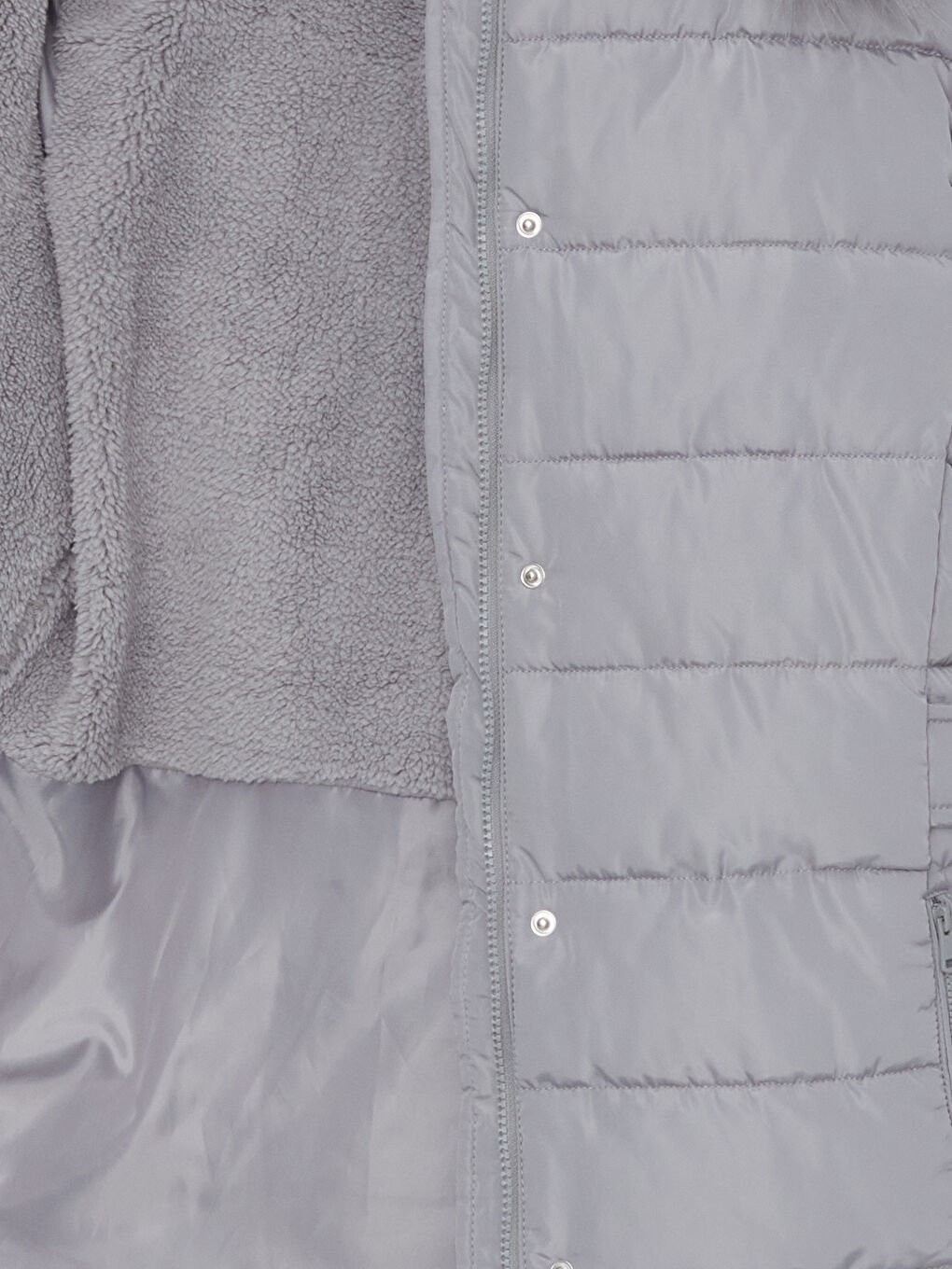 Women's Hooded Plain Puffer Coat-7