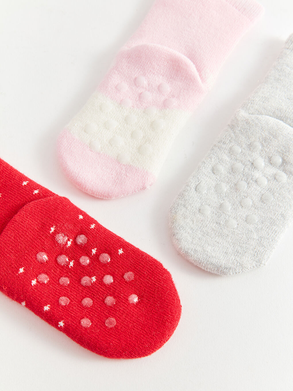 LCW baby Christmas Themed Baby Girls' Ankle Socks 3-pack -W3DA02Z1-HC3