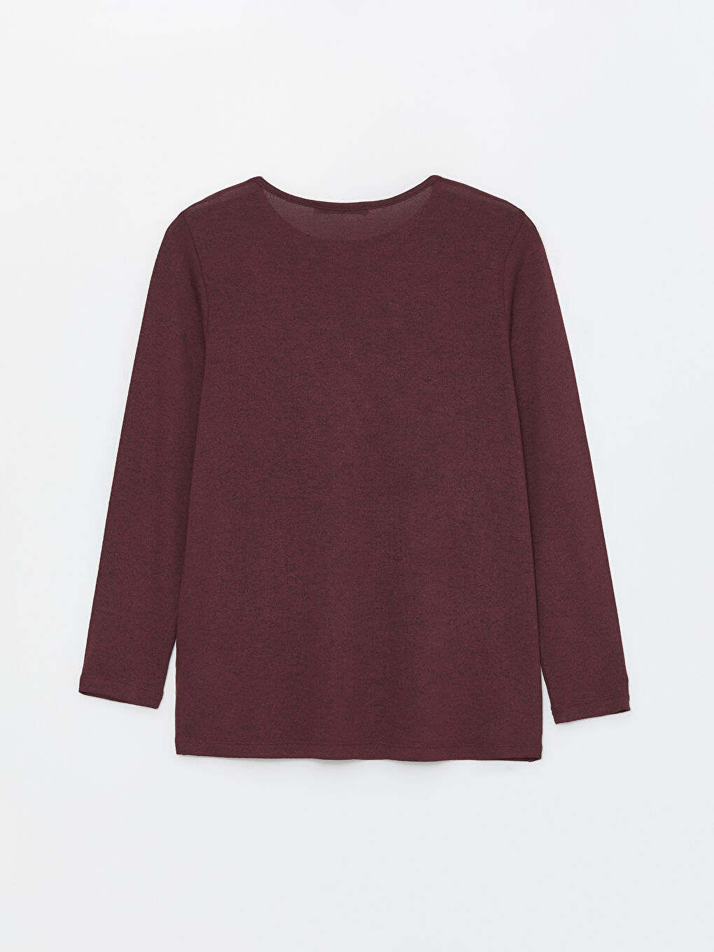 بلوزة كم طويل مطبوعة بياقة دائرية للسيدات-6