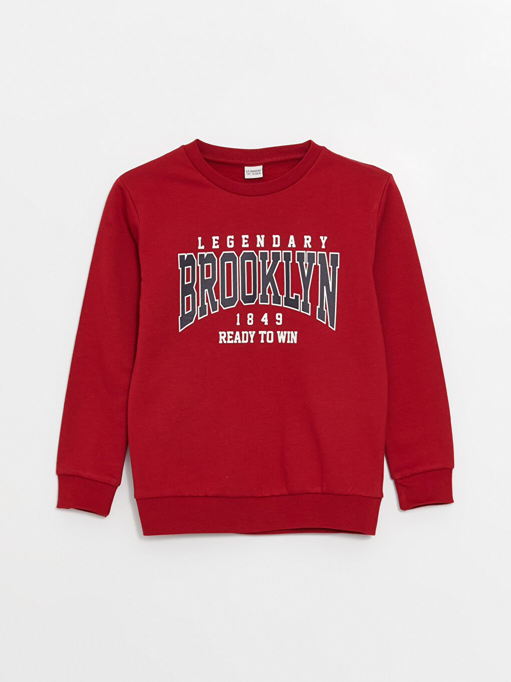 LCW Kids Kırmızı Bisiklet Yaka Baskılı Uzun Kollu Erkek Çocuk Sweatshirt - 2