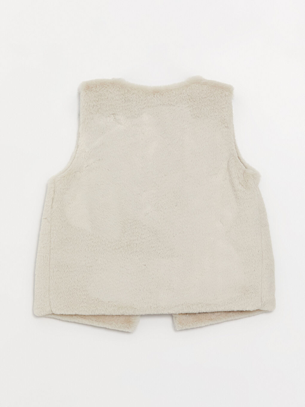 Плюшевый жилет для маленьких девочек с круглым вырезом-2