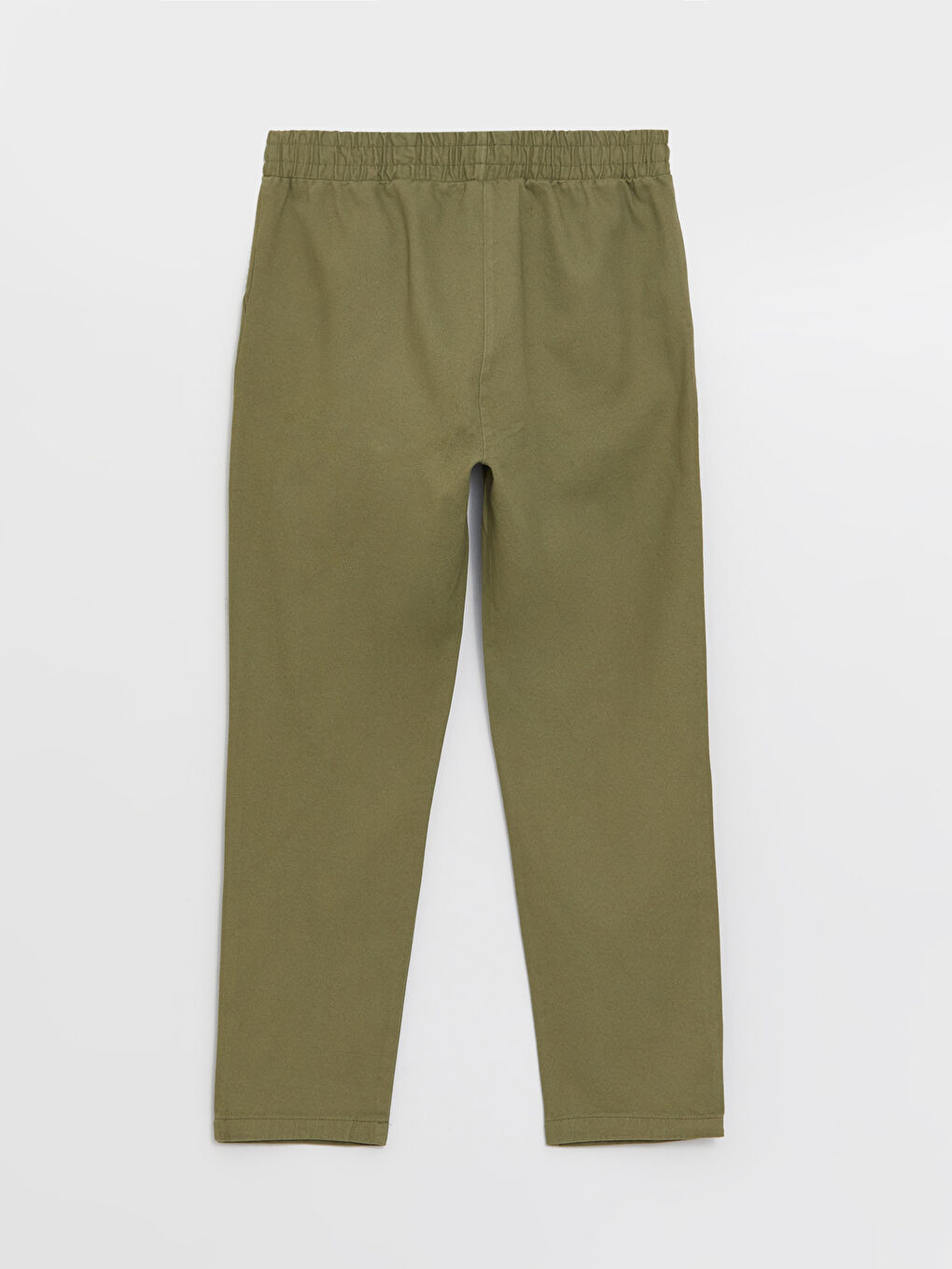 Yeşil Beli Lastikli Rahat Kalıp Kadın Pantolon-6