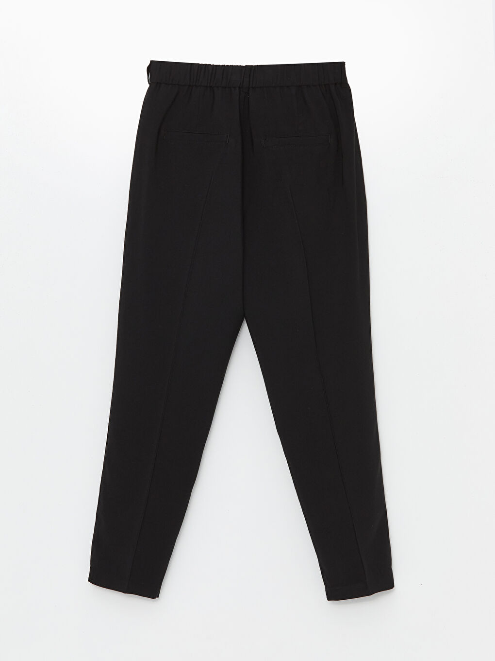 Elastic Waist Carrot Fit Women's Trousers-5