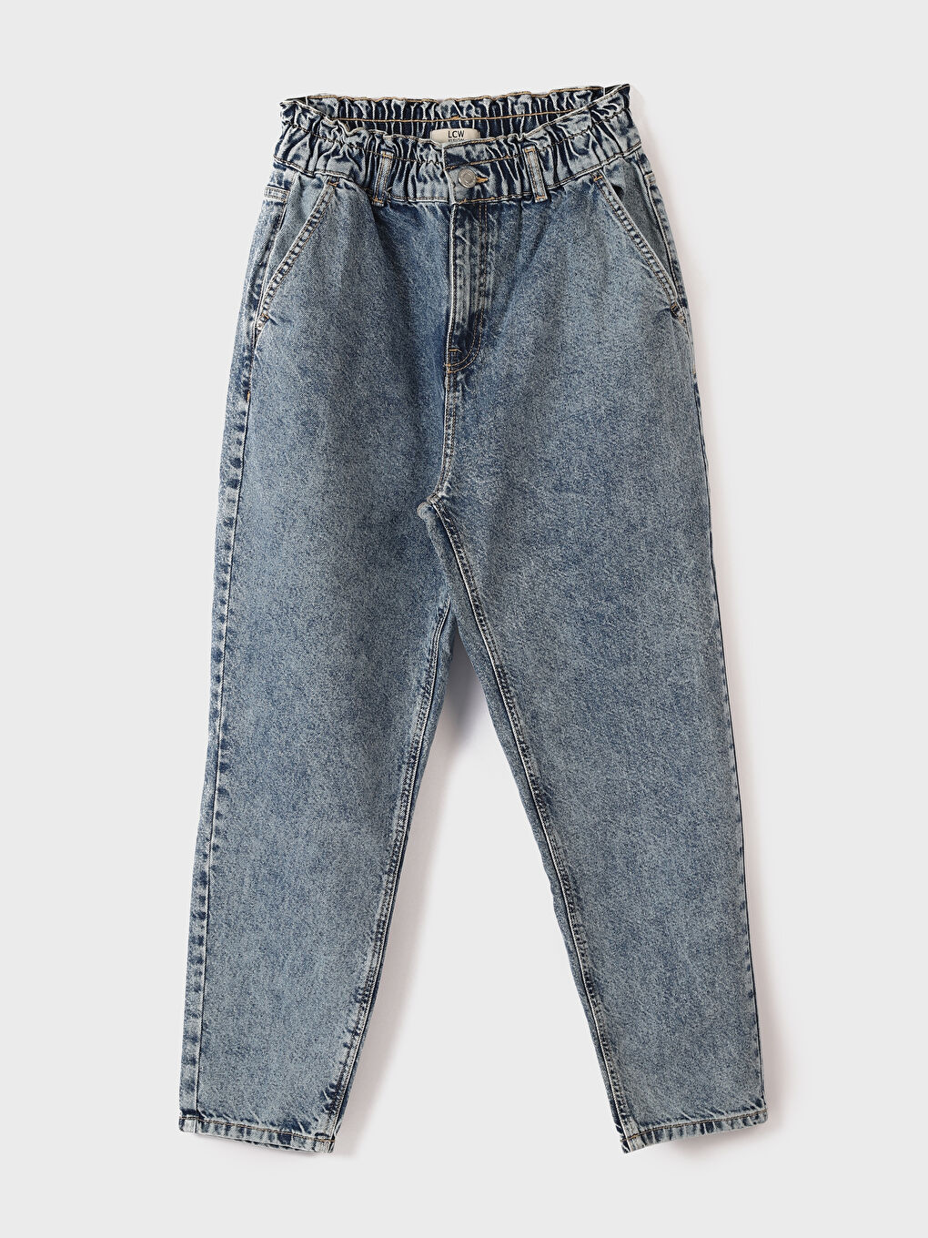 Elasticated Waist Carrot Fit Women's Jeans