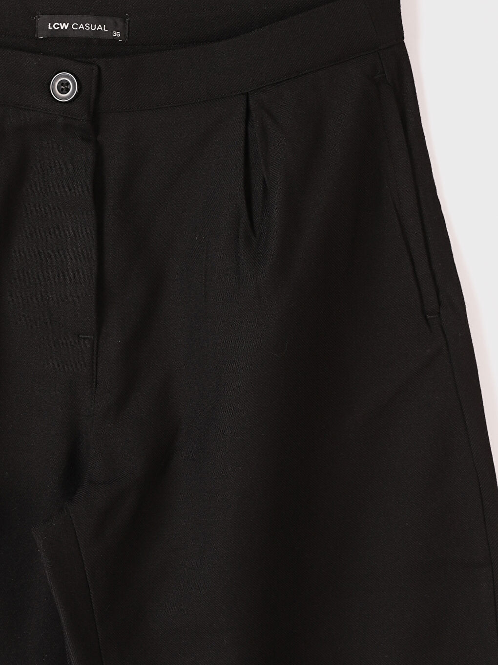 Women's High Waist Regular Fit Plain Trousers-2