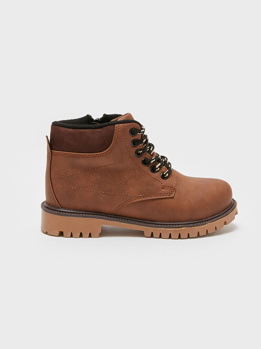 Kahverengi Deri Görünümlü Erkek Çocuk Bot-1