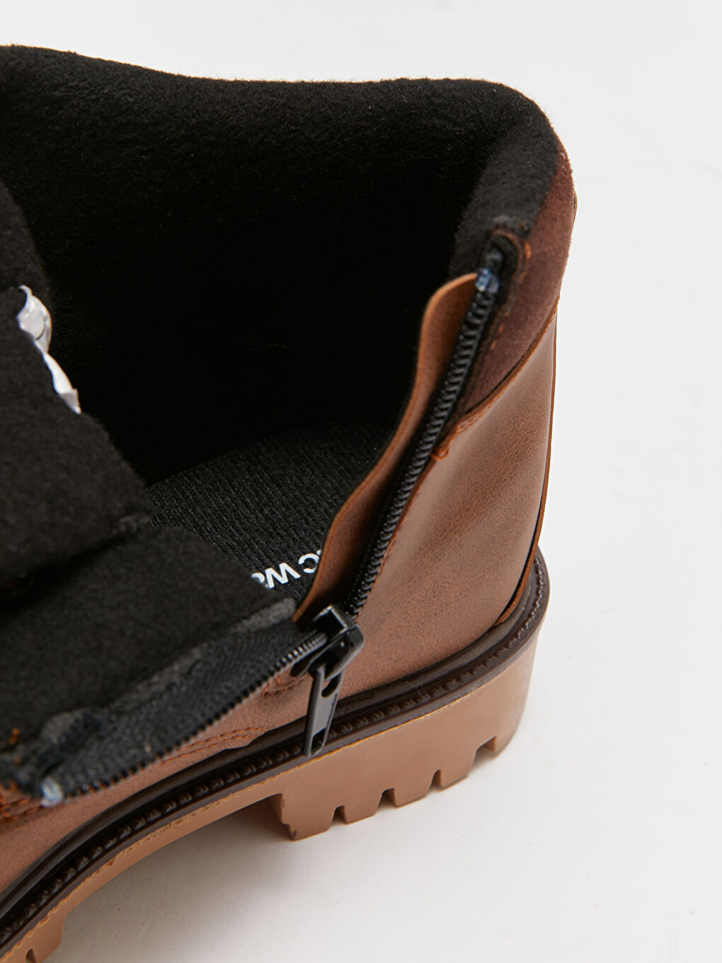 Kahverengi Deri Görünümlü Erkek Çocuk Bot-6