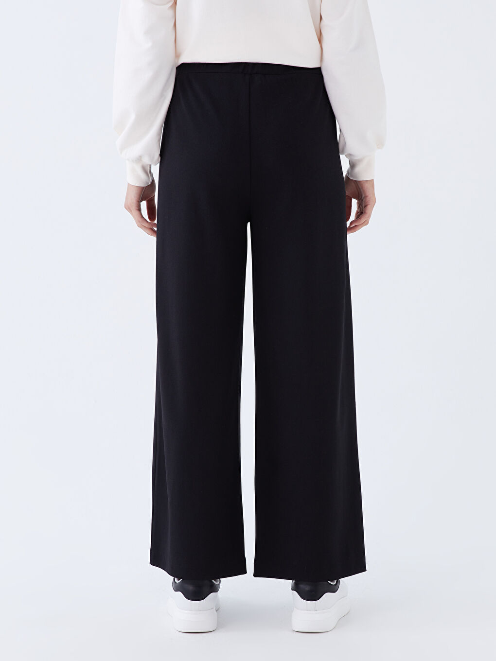 Elasticated Waist Relaxed Fit Women's Trousers -W3DB60Z8-RQL