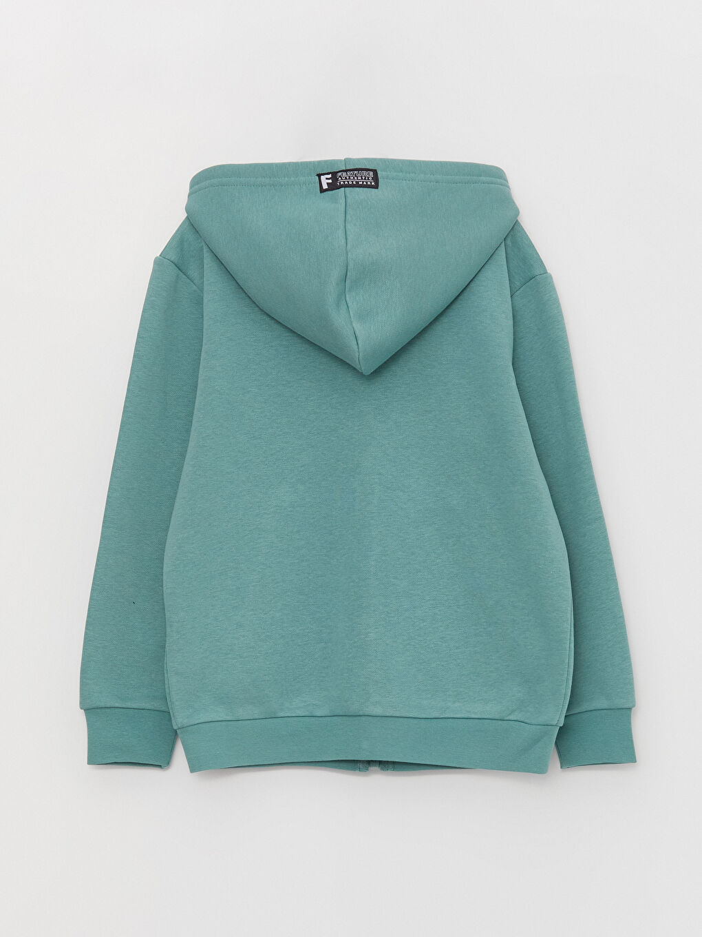 Hooded Printed Long Sleeve Boys' Zippered Sweatshirt-2