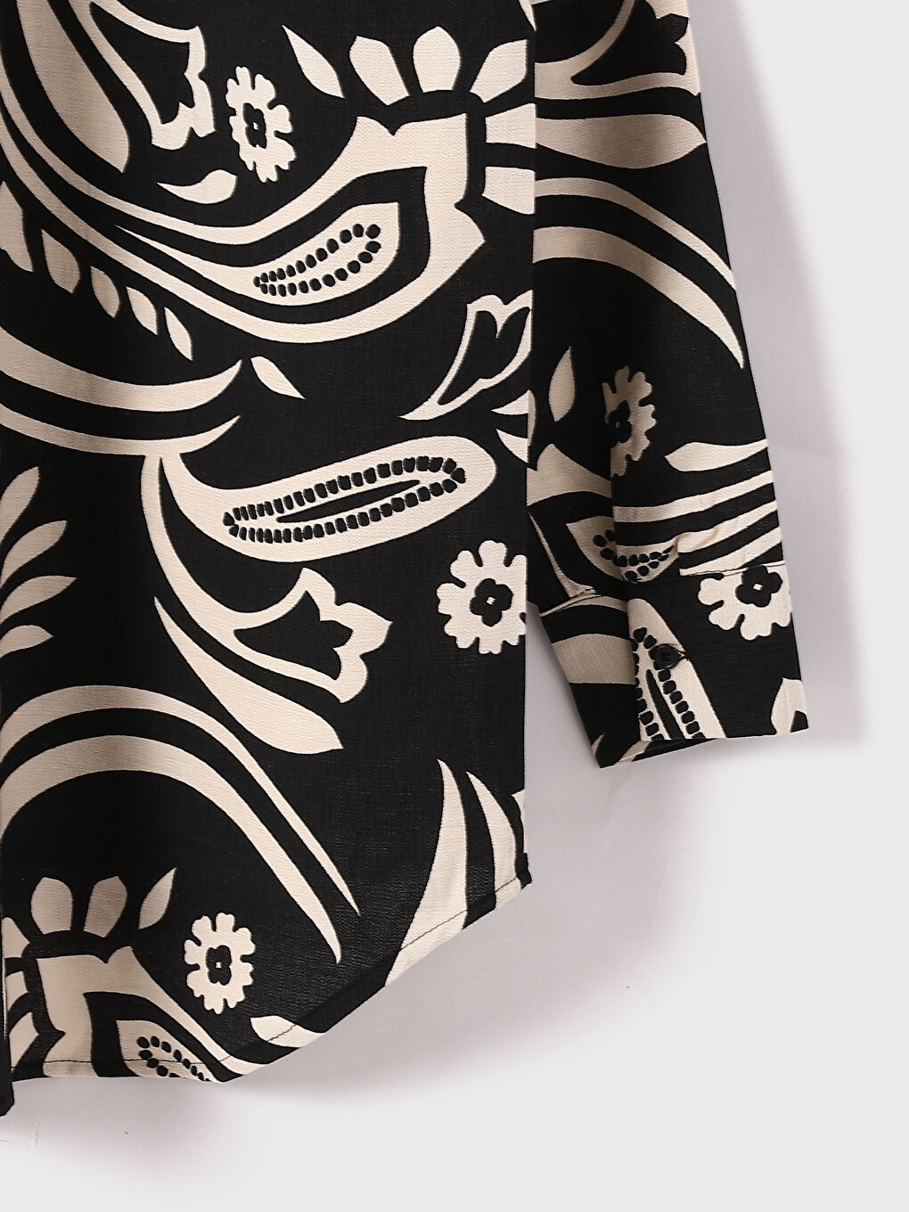 Patterned Long Sleeve Women's Shirt-3