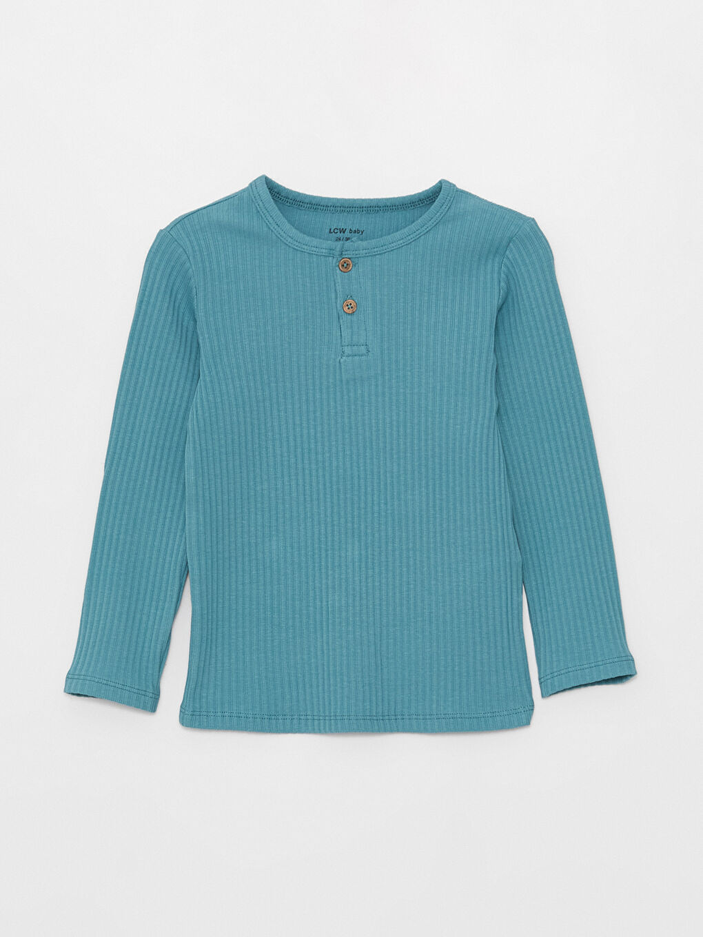 Kahverengi Bisiklet Yaka Uzun Kollu Erkek Bebek Pijama Takım 2'li-1