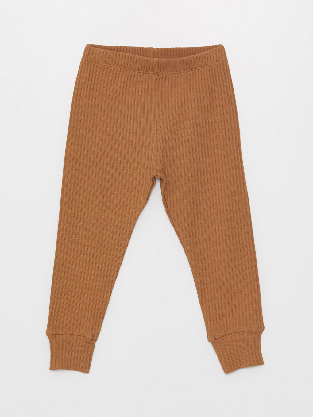 Kahverengi Bisiklet Yaka Uzun Kollu Erkek Bebek Pijama Takım 2'li-2