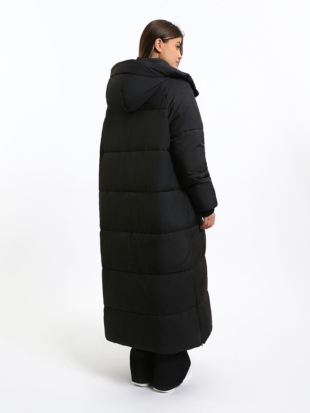 Hooded Women's Puffer Coat-4