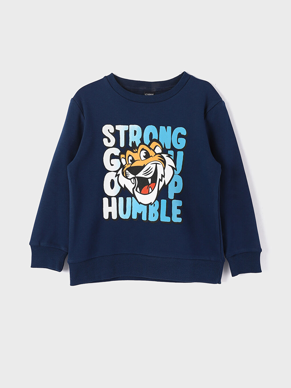 Crew Neck Printed Long Sleeve Boys' T-Shirt