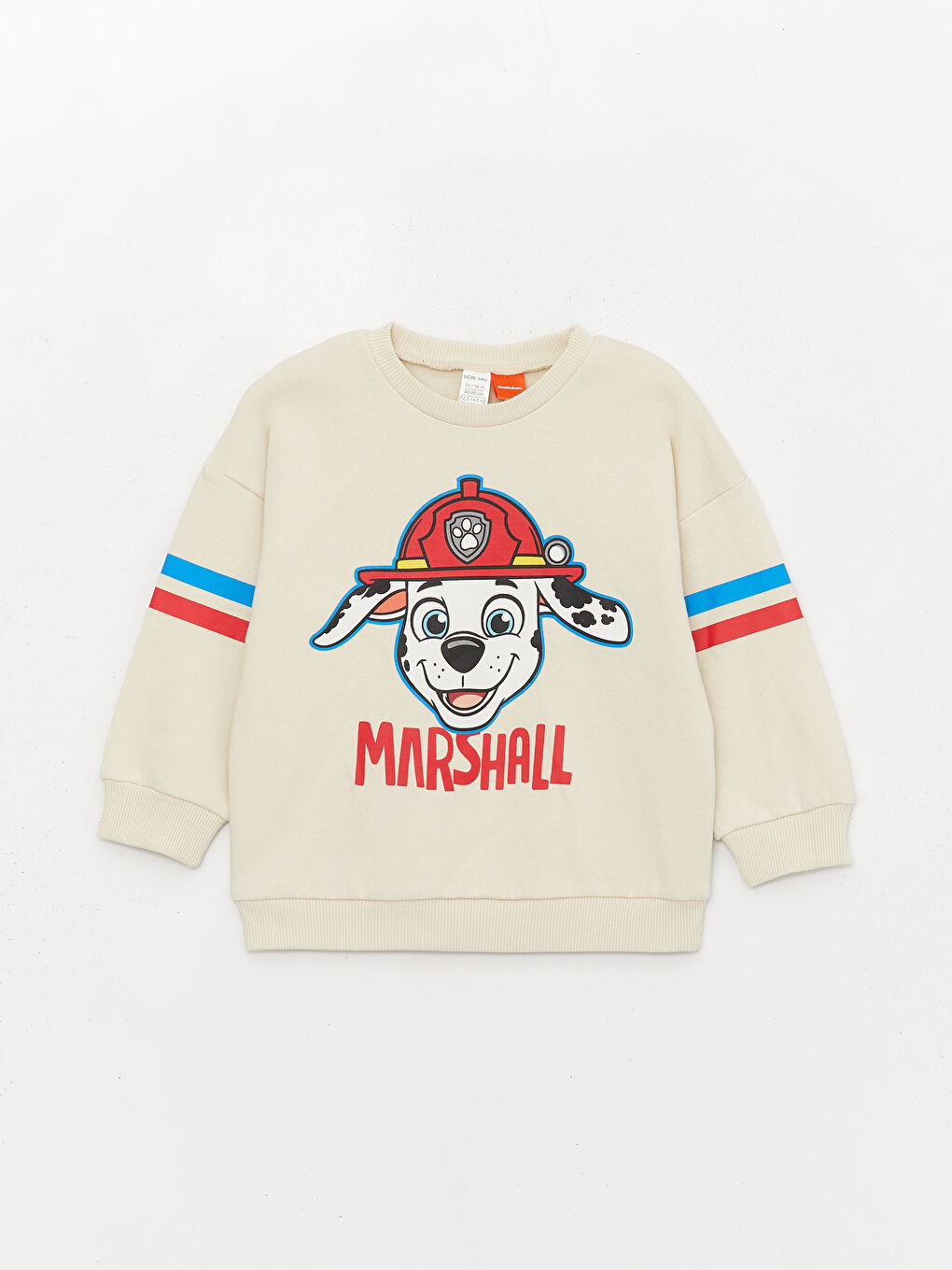 LCW baby Gri Bisiklet Yaka Paw Patrol Erkek Bebek Sweatshirt