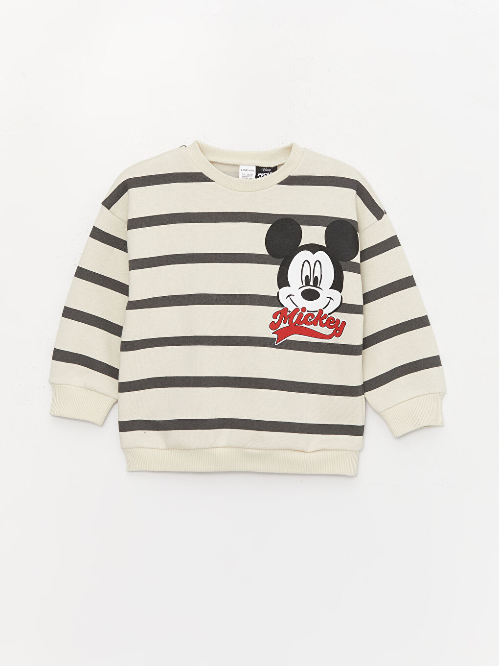 Set 2 Piese Tricou și Pantaloni de Trening pentru Bebeluși Băieți cu Imprimeu Mickey Mouse și Guler Rotund-1