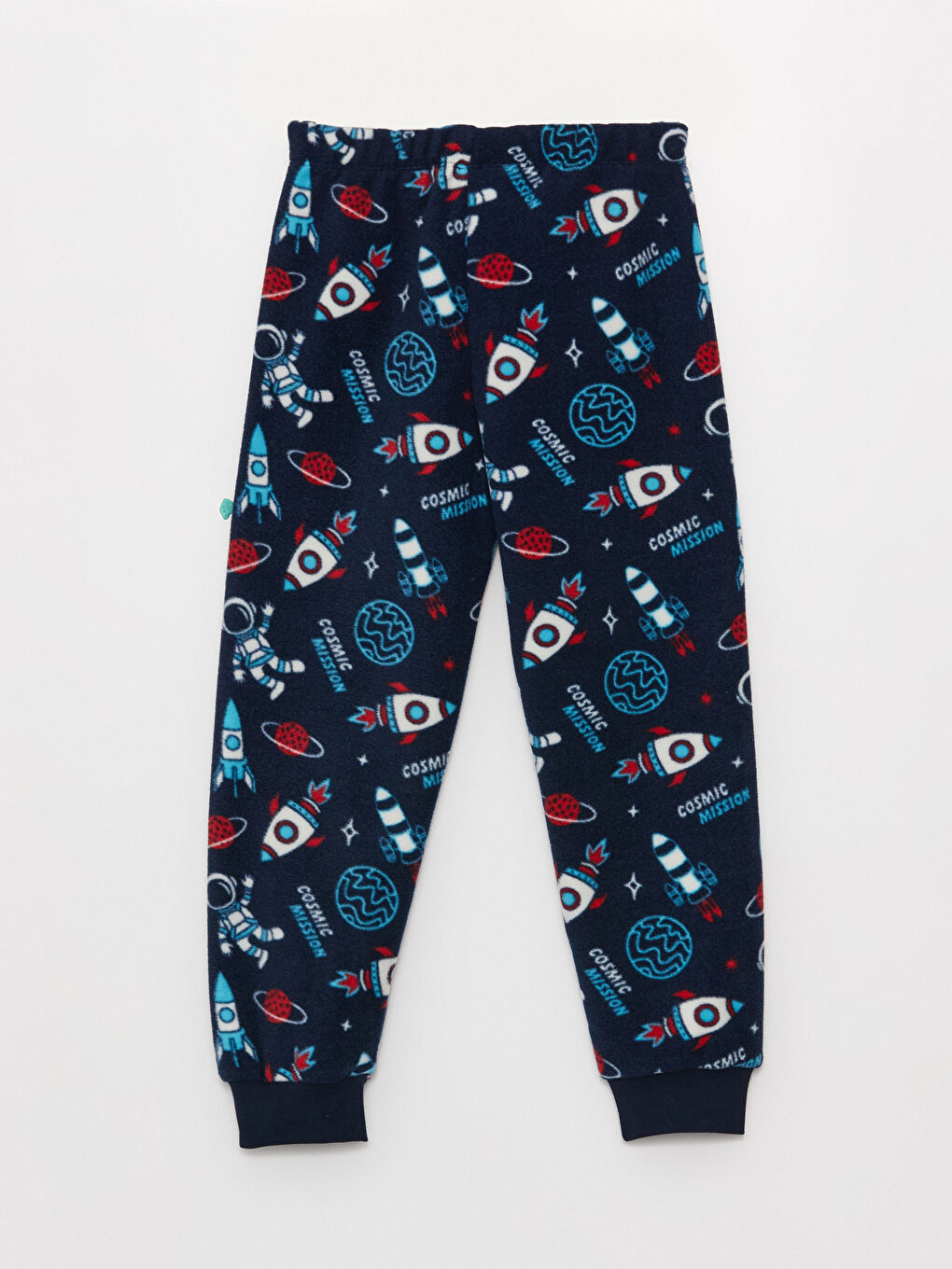 LCW Kids Lacivert Beli Lastikli Desenli Polar Erkek Çocuk Pijama Alt - 2