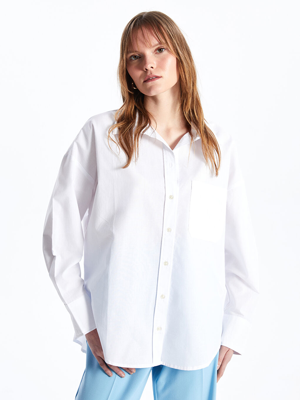 Oversize Poplin Women's Shirt