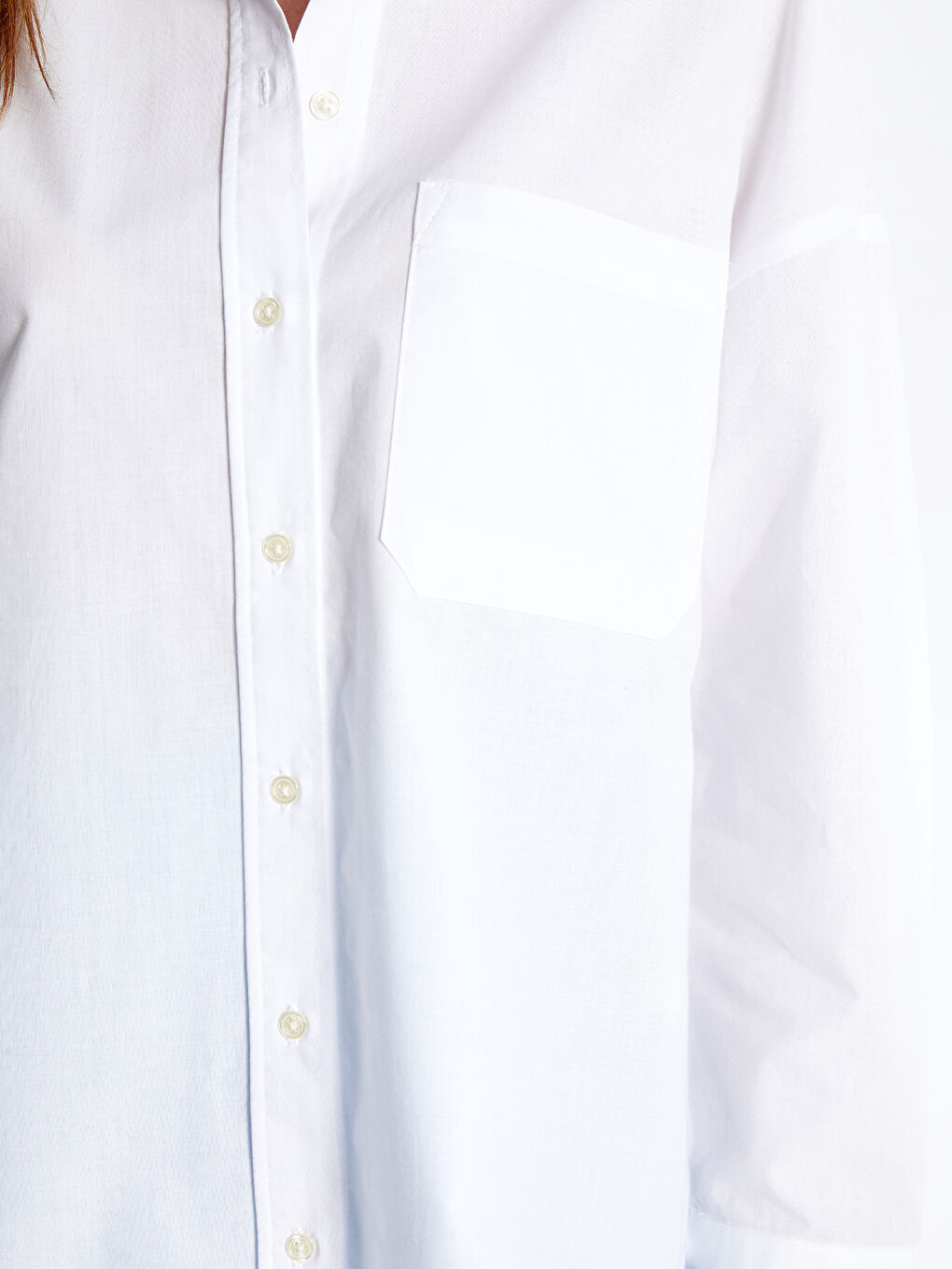 Oversize Poplin Women's Shirt-3