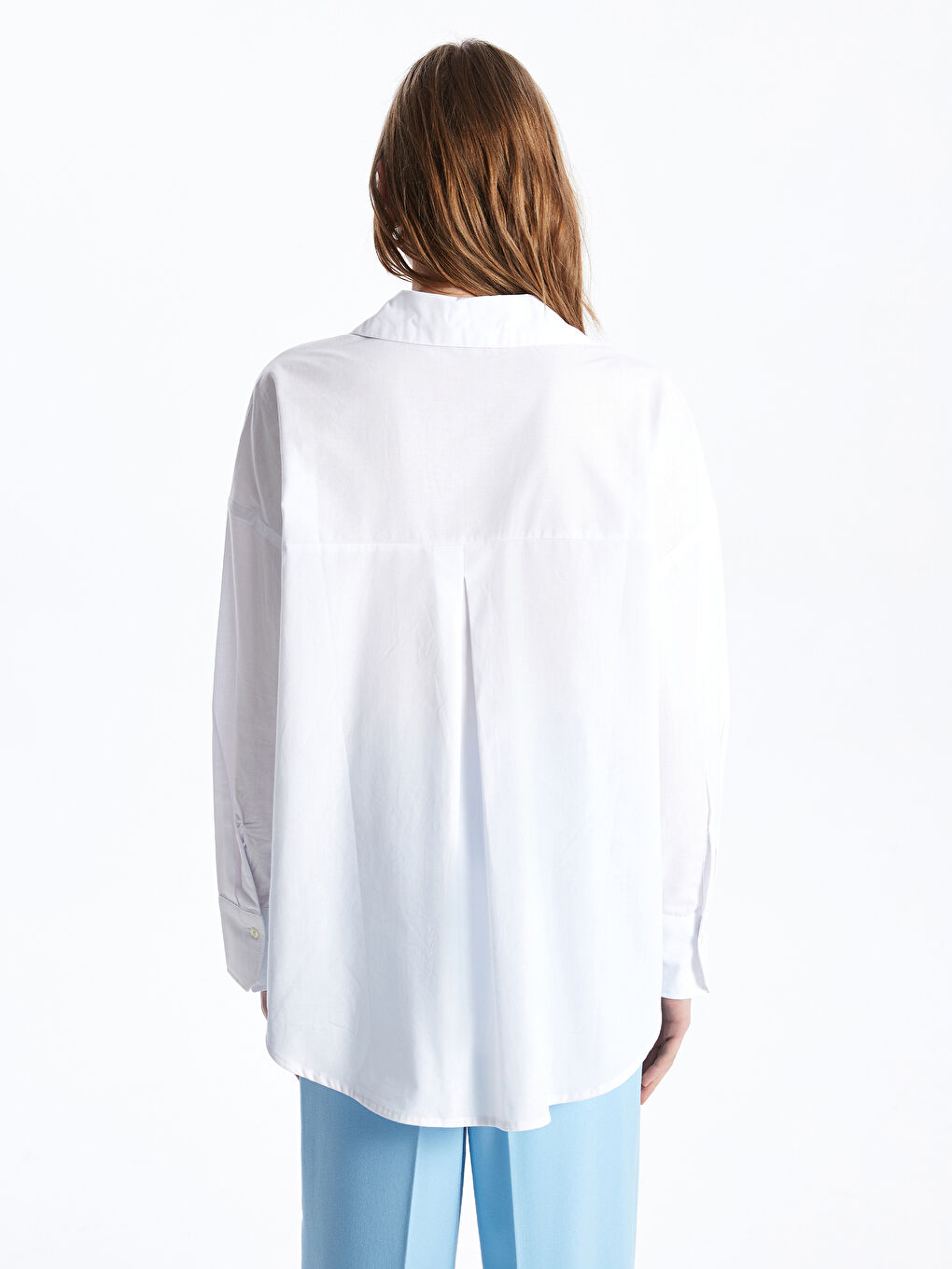 Oversize Poplin Women's Shirt-4