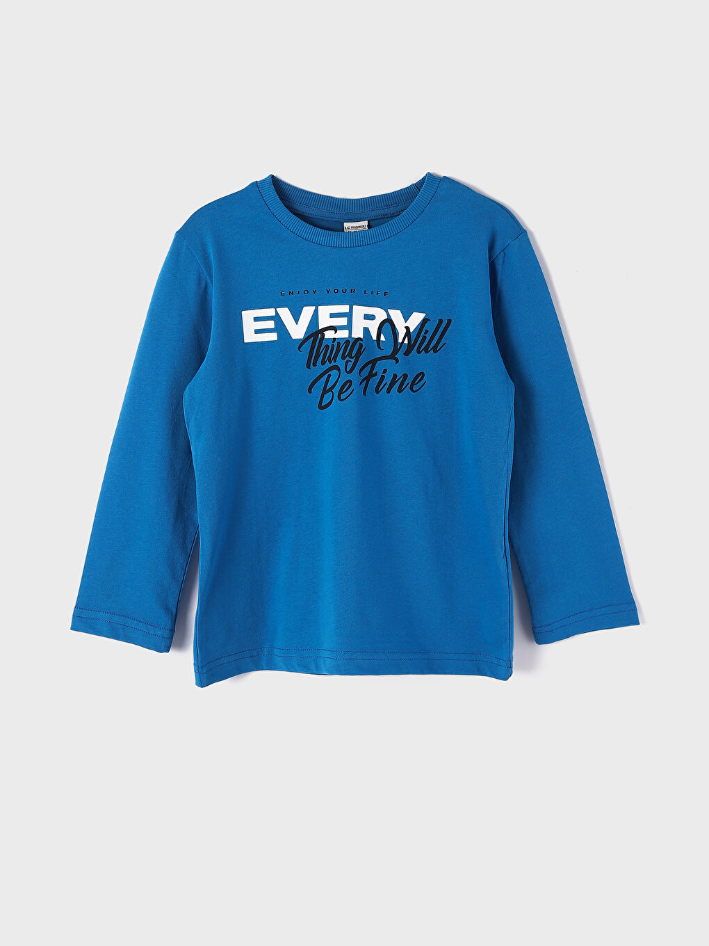 Crew Neck Printed Long Sleeve Boys' Sweatshirt