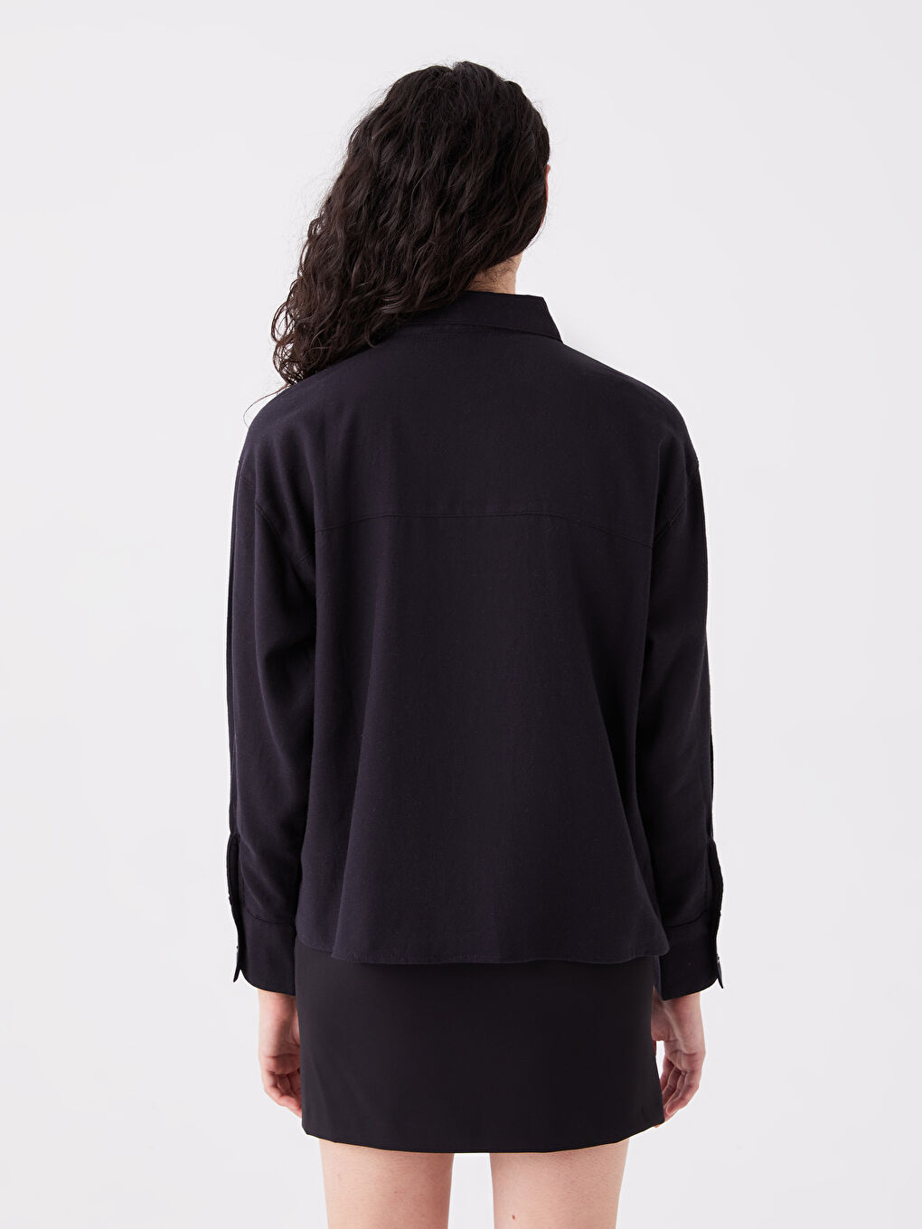 LCW Vision Schlichtes Langarmhemd für Damen -W3DE92Z8-CVL