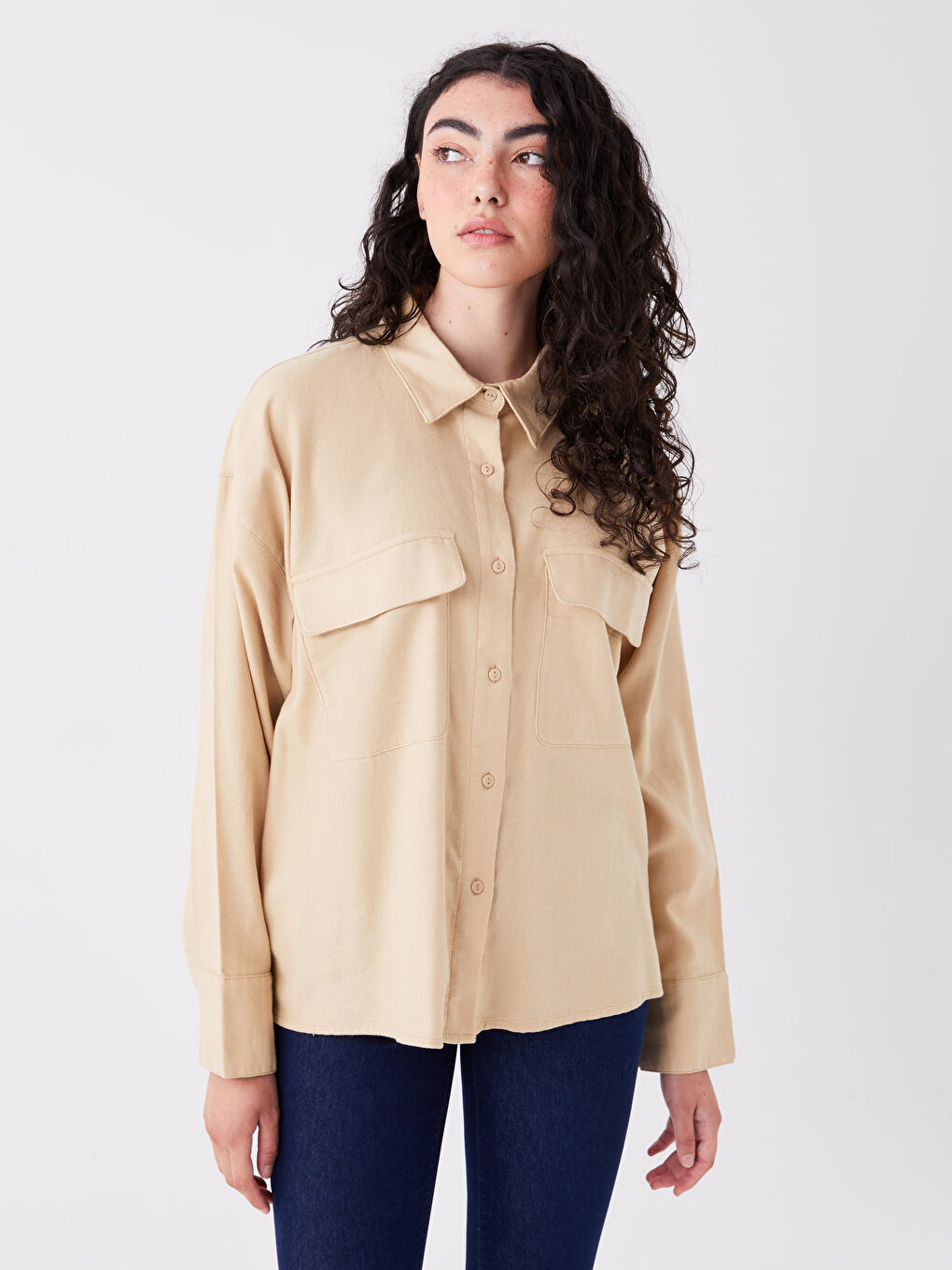 کراس قۆڵ درێژ سادە بۆ ژنان