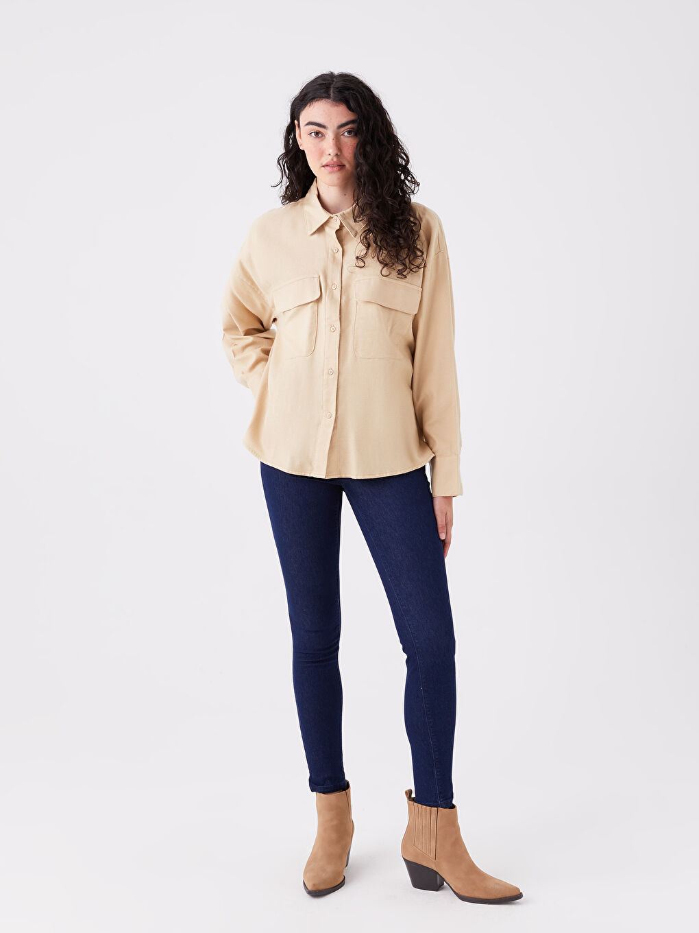 کراس قۆڵ درێژ سادە بۆ ژنان-2