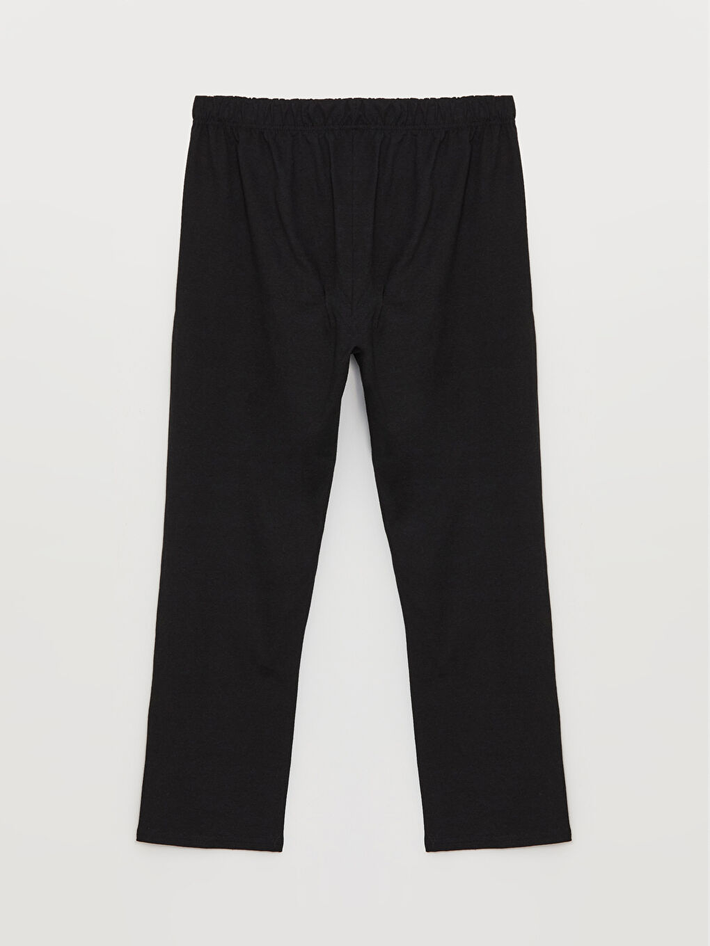 Siyah Standart Kalıp Erkek Pijama Alt-1