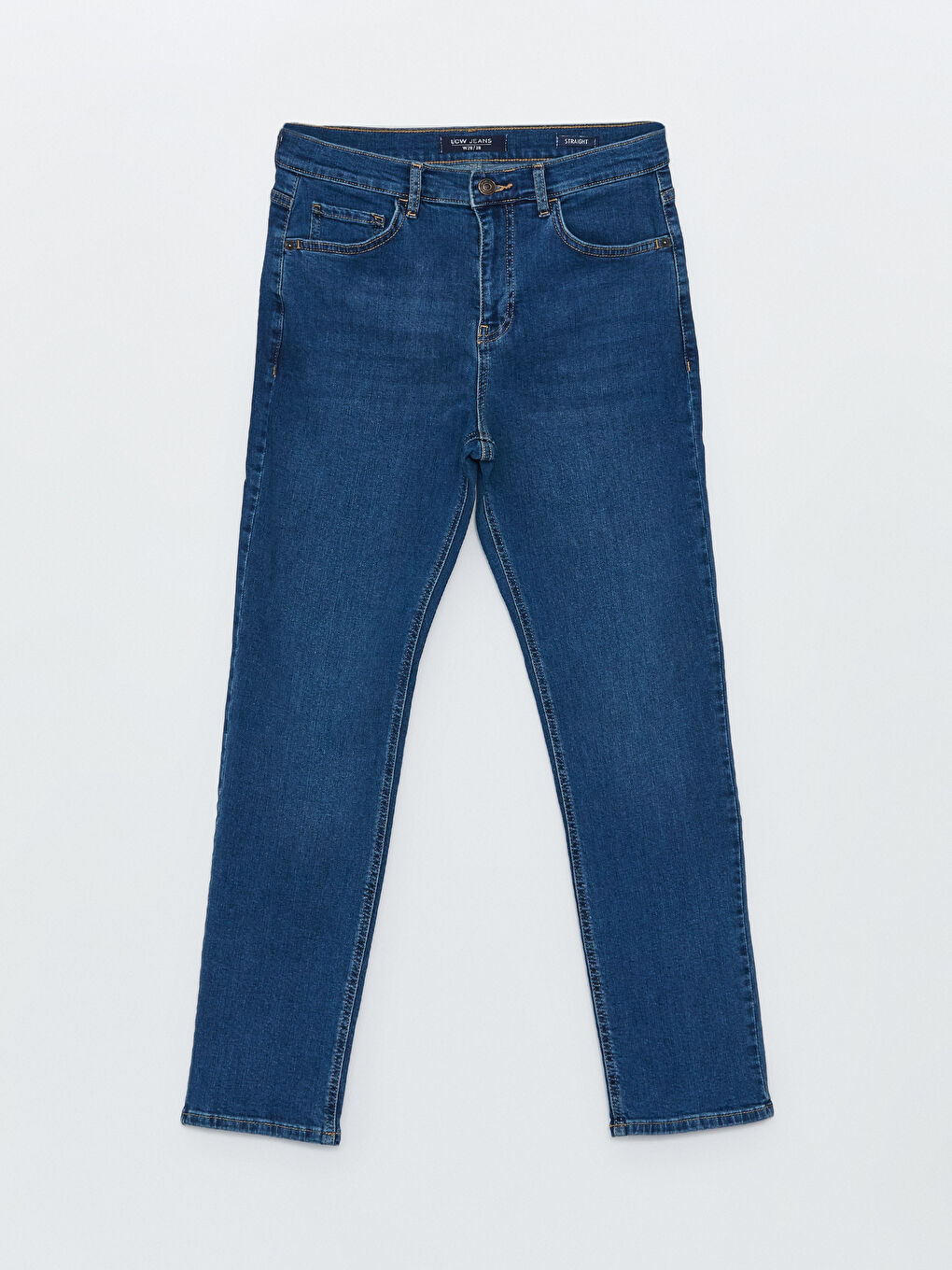 Jean Taille Haute Coupe Droite pour Femmes-5