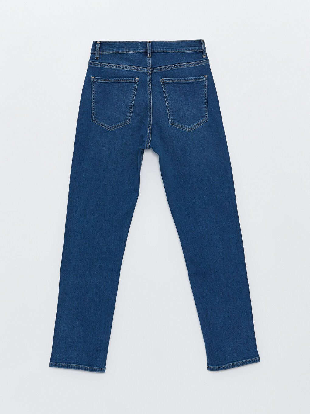 Jean Taille Haute Coupe Droite pour Femmes-6