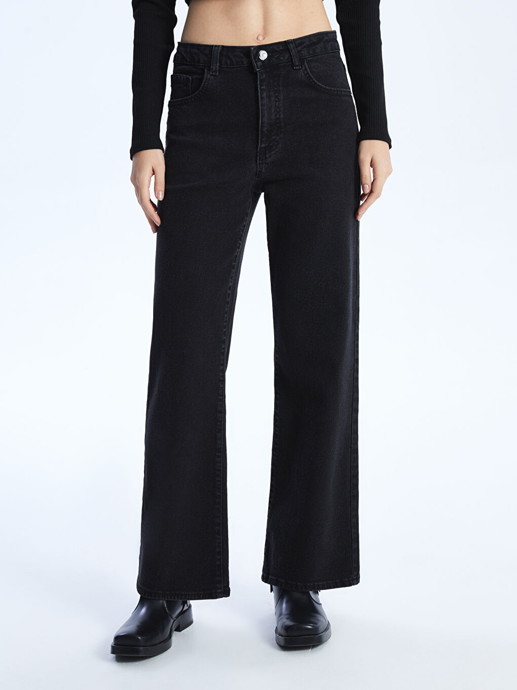 Wideleg Women's Jeans-2