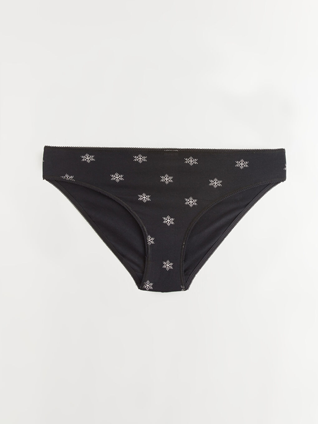 Siyah Desenli Bikini Külot