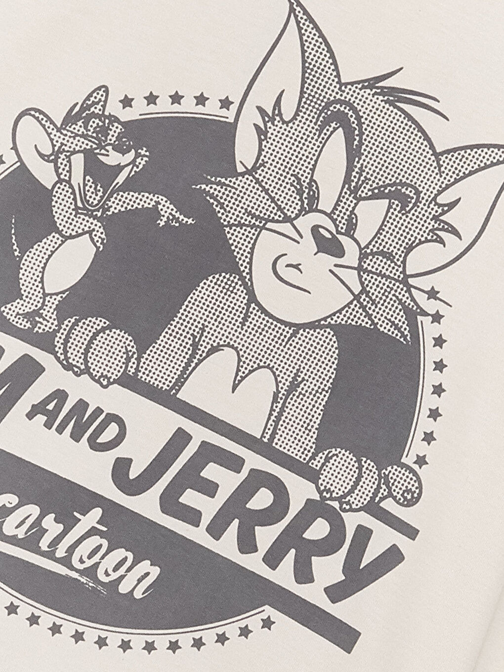 Crew Neck Tom and Jerry Printed Long Sleeve Boys' T-Shirt-2