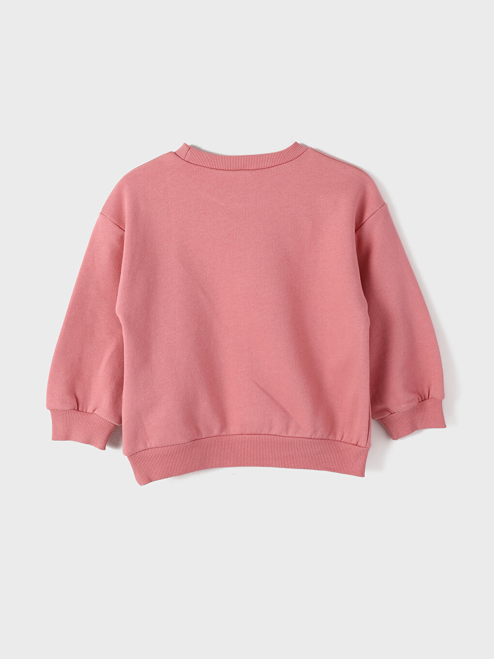 Crew Neck Printed Long Sleeve Girls' Sweatshirt-3
