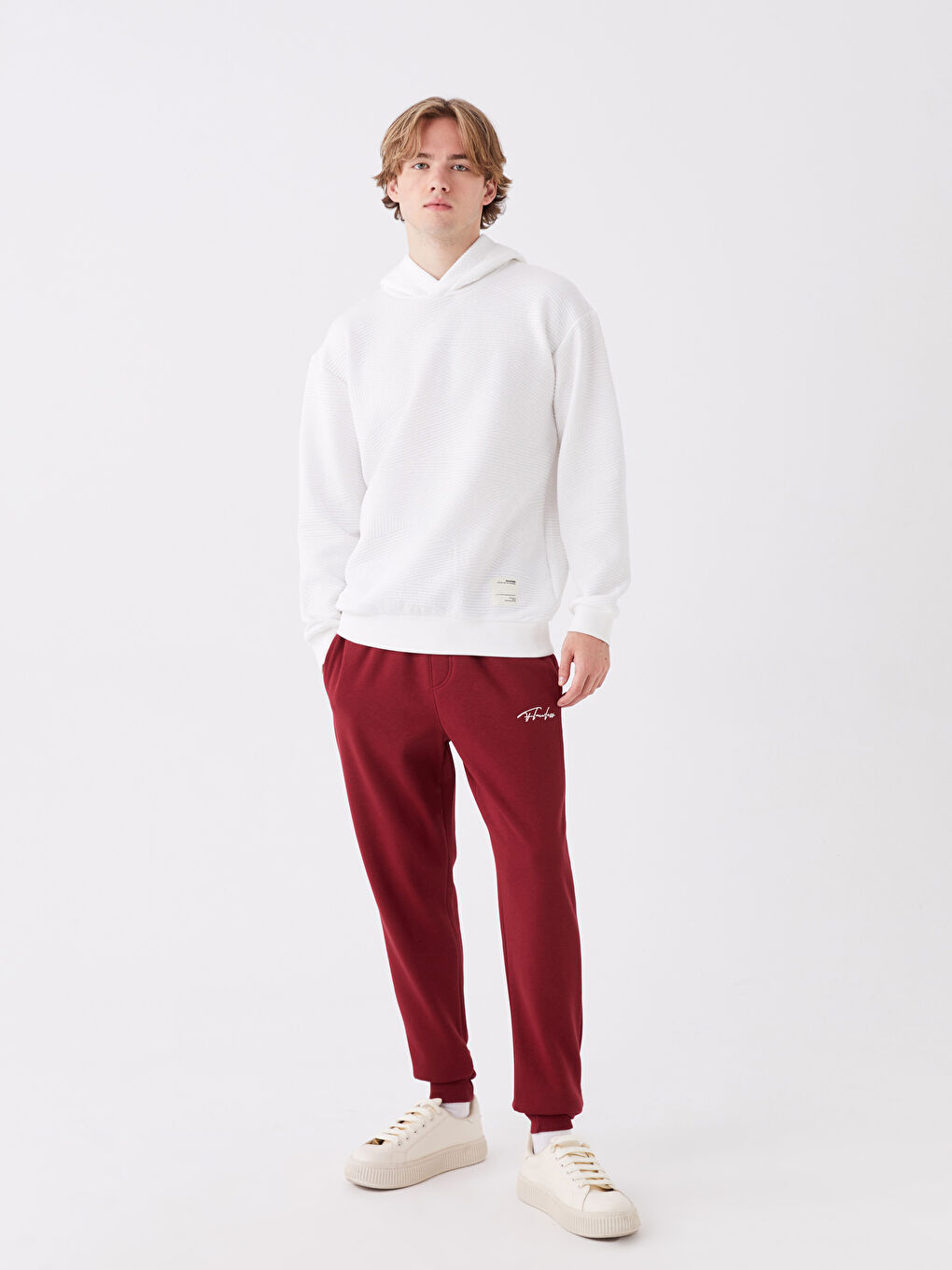 LCW Casual Bordo Slim Fit Erkek Jogger Eşofman Altı